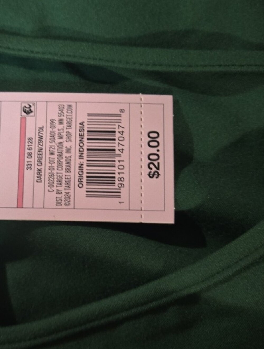 Butter Dark Green Mini Dress with Cross-Back Straps - Picture 9 of 12